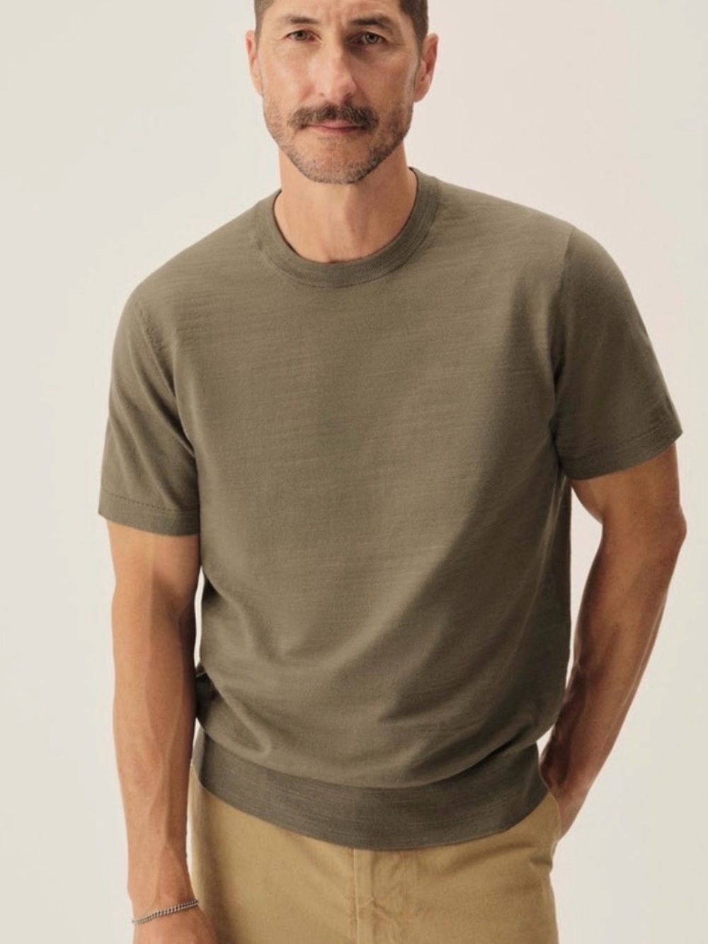 Buck Mason Avalon Knit Classic Sweater Tee in Hunter NWT